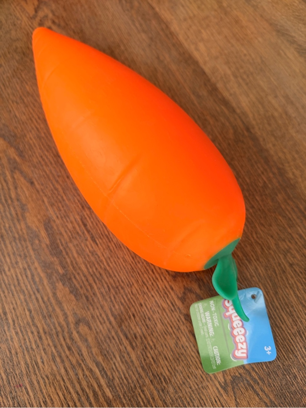 Squeeezy Orange Carrot Squishy Fidget AUTHENTIC